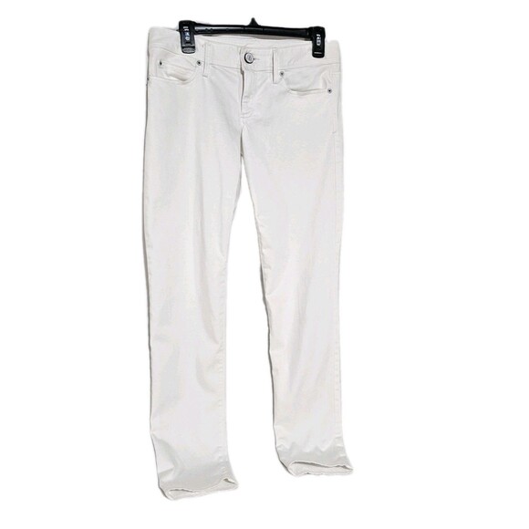 Lilly Pulitzer Jeans Worth Skinny Womens Size 4 Resort White Denim - Picture 2 of 12